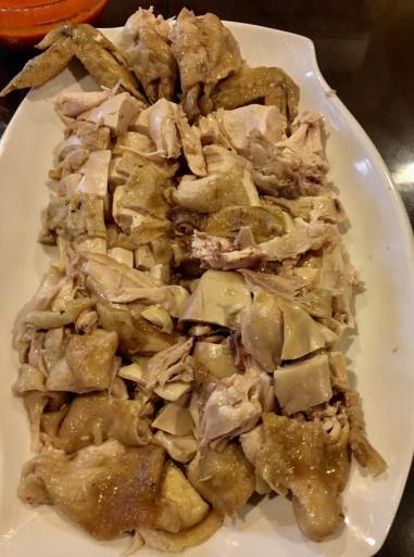 poached chicken + braised & steamed chicken