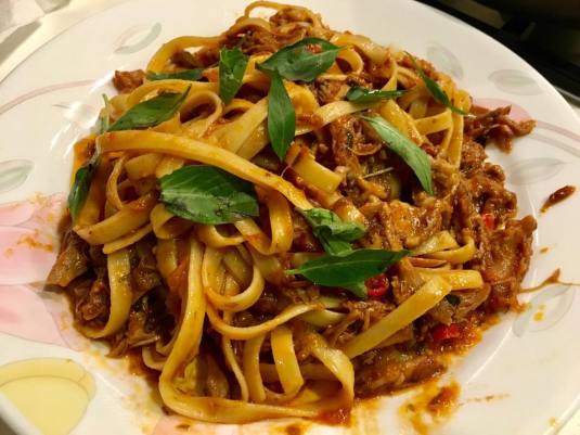 duck ragout fettuccine