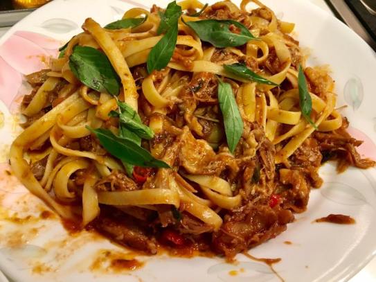 duck ragout fettuccine