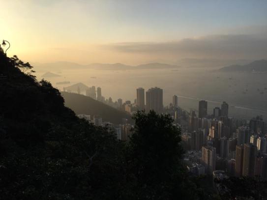 evening view from peak circle route