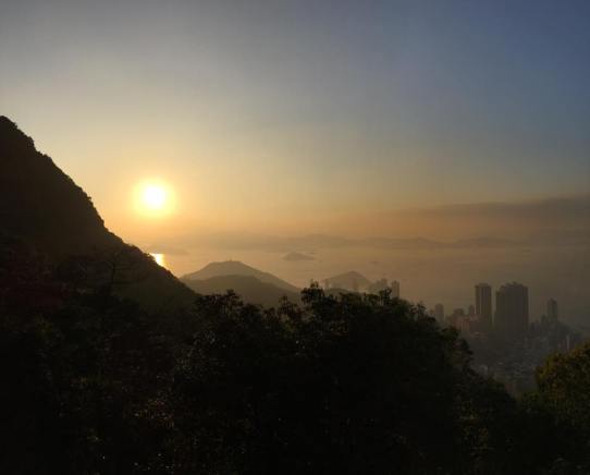evening view from peak circle route