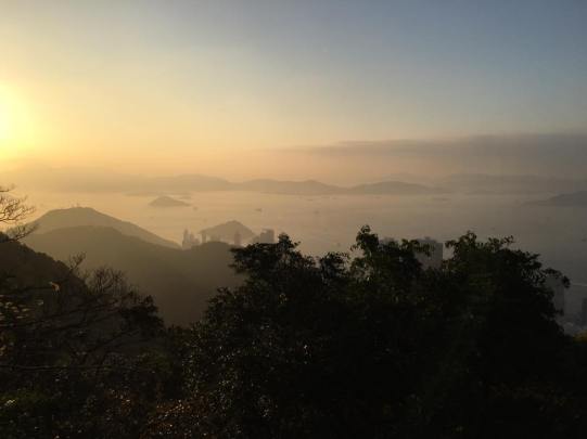evening view from peak circle route
