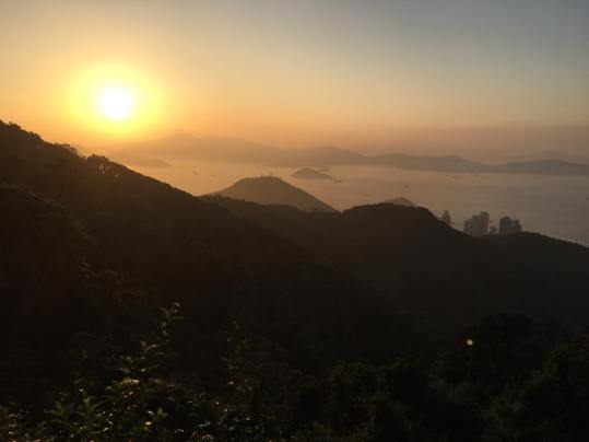 evening view from peak circle route