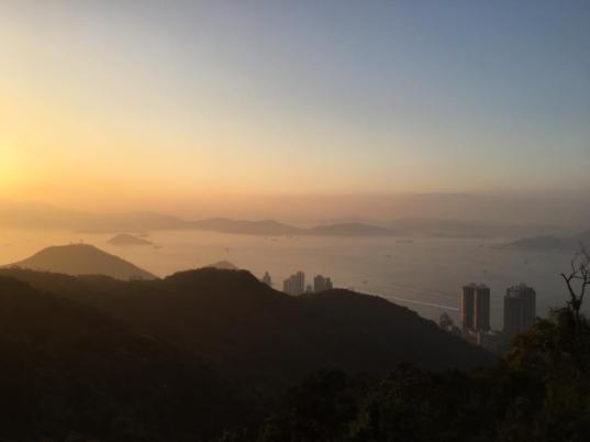 evening view from peak circle route