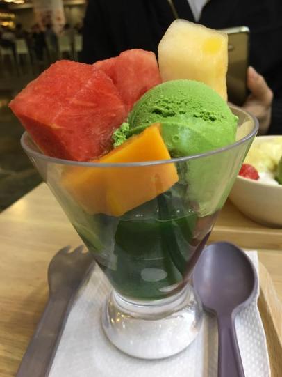 greentea parfait @ honeymoon dessert 满记甜品