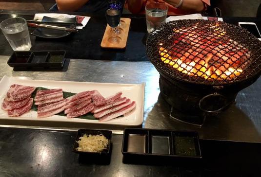 kurobuta platter & yakiniku grill stove