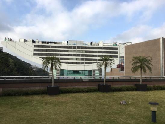 view of peak tower from peak galleria