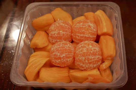 orange & jackfruits