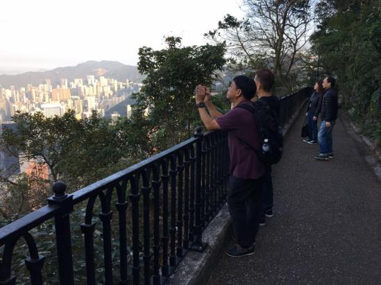 walking along peak circle route