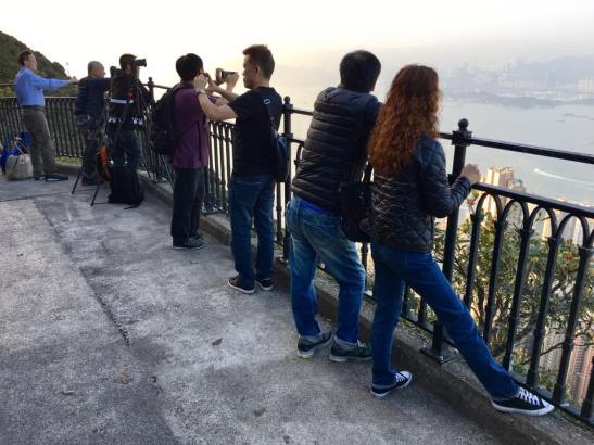 walking along peak circle route