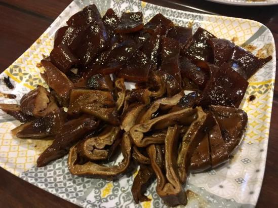 pig stomach & pig skin