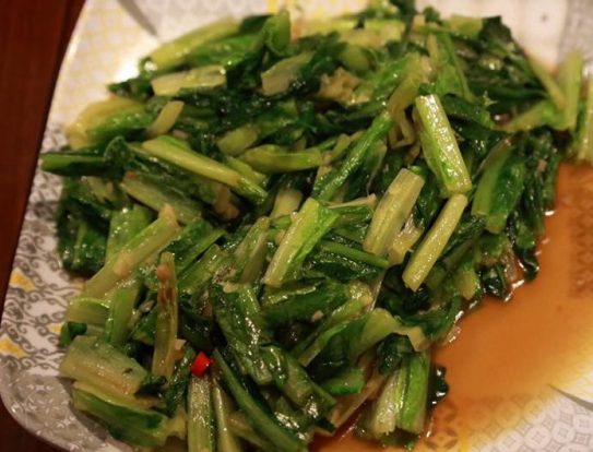 stirfried romaine lettuce