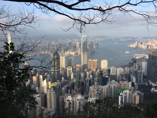 view from peak circle route