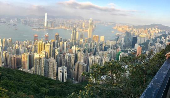 view from peak circle route