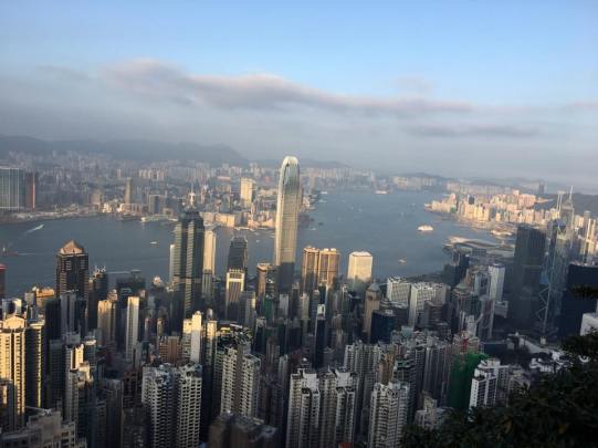 view from peak circle route