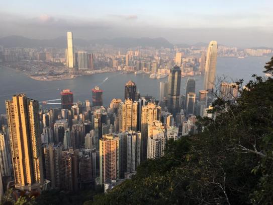 view from peak circle route