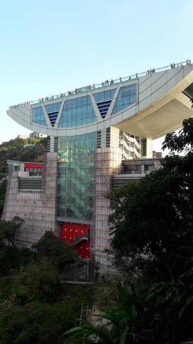 view of peak tower from peak galleria
