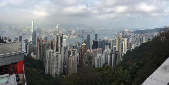 view from peak circle route