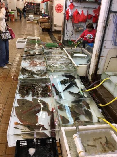 live fish @ cheung chau wet market