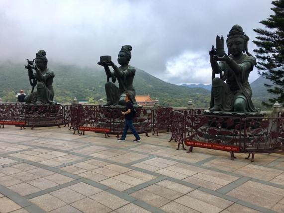 stone sculptures at big buddha