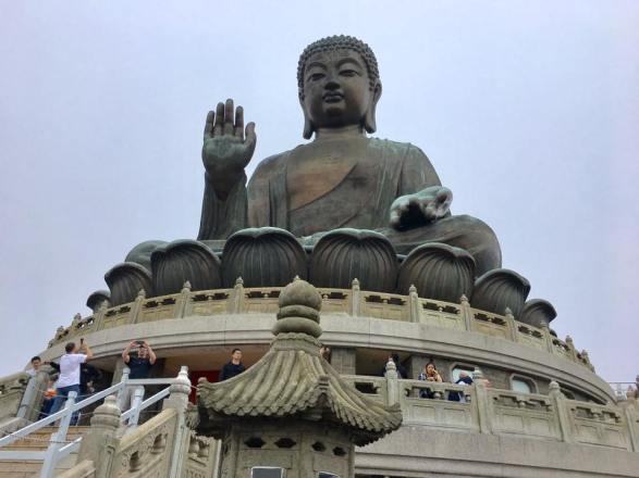 Tian Tan Buddha,aka Big Buddha, completed in 1993, and located at Ngong Ping, Lantau Island,