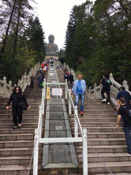 going up the 268-steps