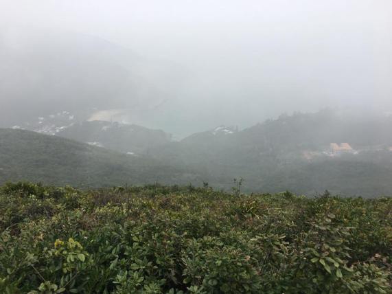 dragon's back = very foggy day