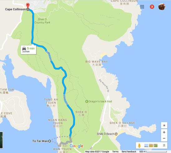 toteiwan trailhead to cape collinson