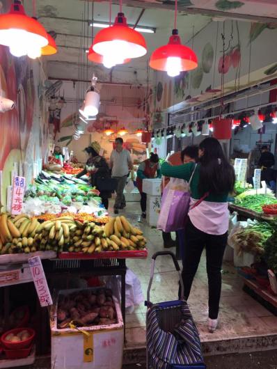 shau kei wan street market - fruit stalls
