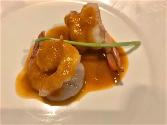 #1 garlic prawns (gambas al ajillo) with prawn bisque sauce