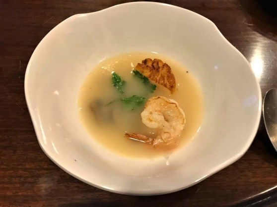 #2 dobin mushi with caramelised brown button mushrooms, scallop & prawn 2👍👍