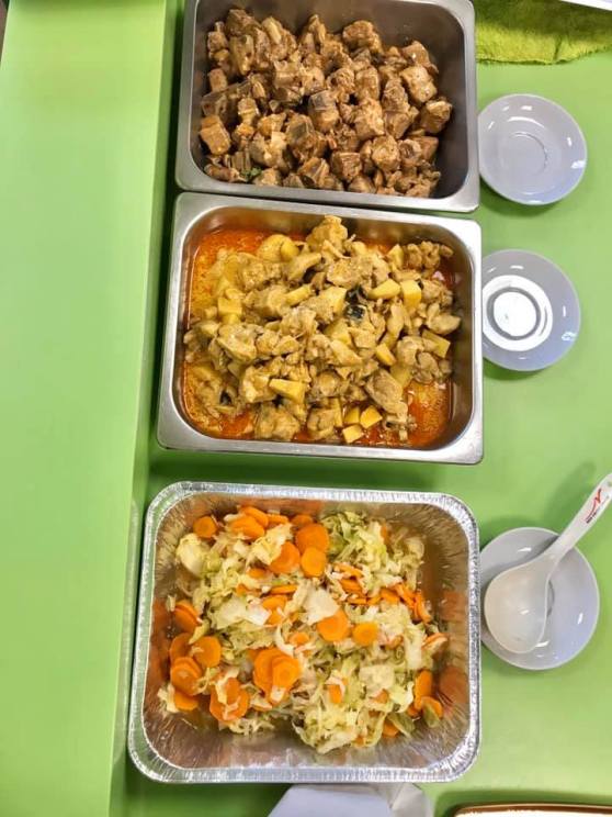 3 dishes for 35pax HCA fortnightly lunch