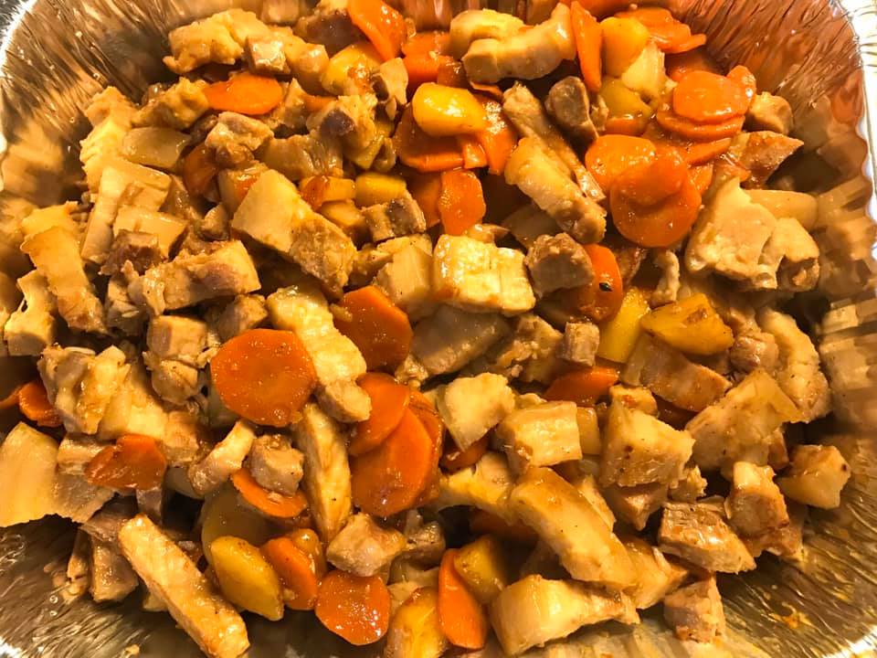 braised pork belly &amp; pork loin with veg4