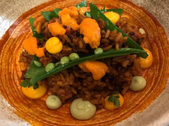 uni lobster paella also excellent taste