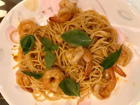 prawn spaghetti in prawn bisque sauce3