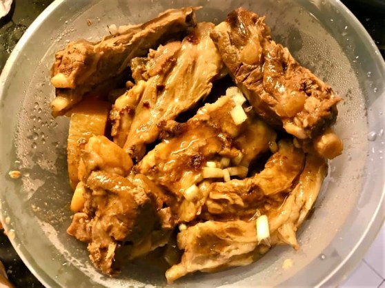 nikujaga - slow braised pork softbones