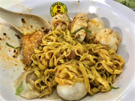 S$7 song kee fishball noodles meepok tar